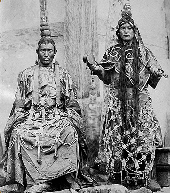 Monks at Tholung Gumpa Monastery (1880 - 1920s), Image Credit - Wikipedia Commons